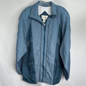 Carroll Reed vintage men's Blue Windbreaker Jacket